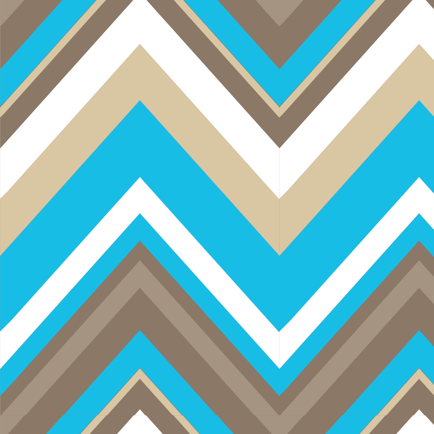 Chevron Bright Now Aqua - 29cm